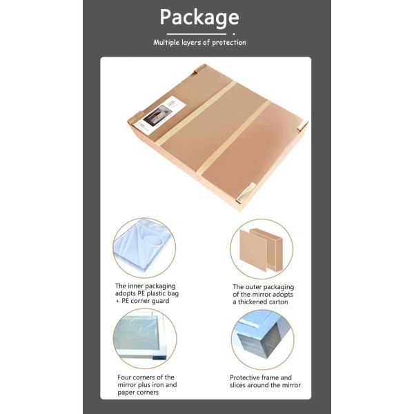 LED Strip Customized Trichromatic Light Smart Mirror A Must-Have for Modern Bathrooms