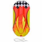 Durable Inflatable Snow Sled Surfboard Outdoor Play Car Tube With Handles
