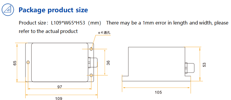 WF-WM410 High-Speed Small-Size Wireless Inclinometer Tiltmeter