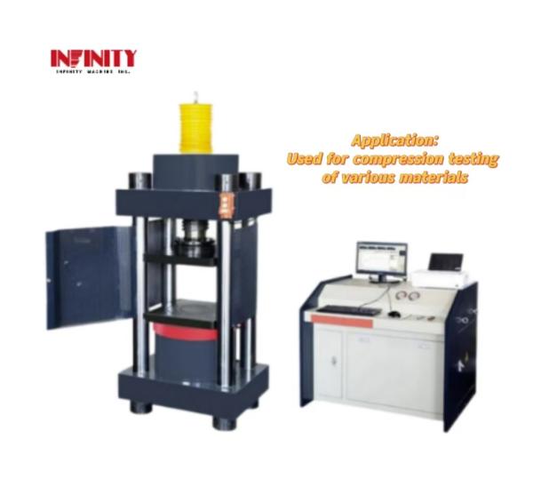 1500KN User Friendly Software Interface Micro Electro Hydraulic Servo Compressio