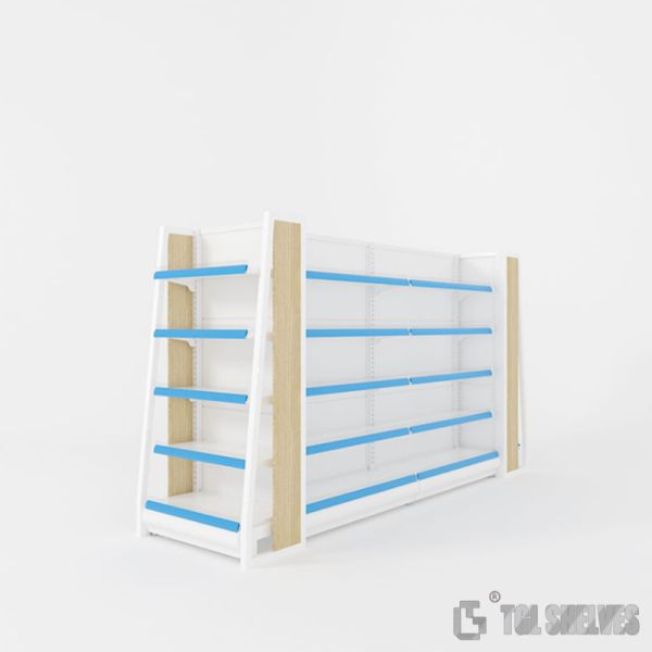 Single Sided Medicine Store Rack , OEM Display Racks For Pharmacy Morden Style