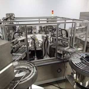 China Euro Cap Assembly Machine with 4000-12000 Caps per Hour, 99% Qualified Rate, and PLC Control System for Automatic Infusion Cap Assembly on sale