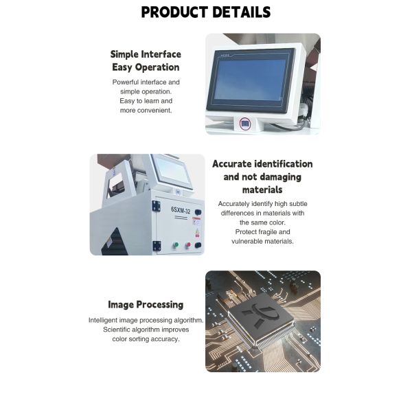 Rice Coffee Beans Optical Grain Color Sorter Machine Coffee Bean Shape Sorter Colour Sorter Machine