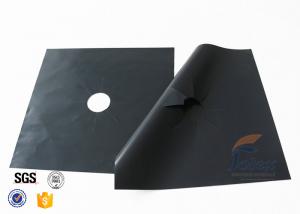 Quality PTFE Coated Fiberglass Fabric Gas Stove Burner Liners 10.6” X 10.6” 4 PCS for sale