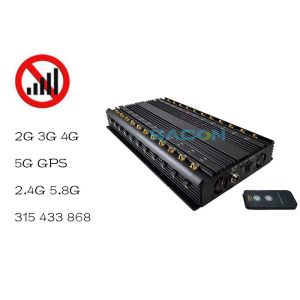 WiFi Infrared Remote Control 22 Antennas 5G Signal Jammer Blocker