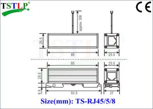 Quality RJ45 Lightning Surge Arrester For Protecting Network / Computer Data Transmission System for sale