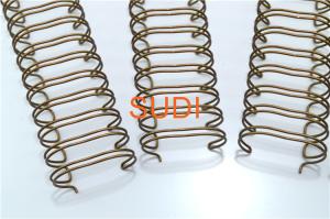 Quality Coated Spiral Coil, Pitch 2:1 1-5/8&quot; Twin Loop Binding Wire, For Notebook for sale