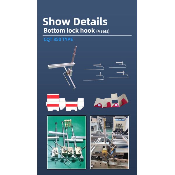 Speed Carton Folding Machine CQT-850 with 14m*1.3m*1.4m Dimensions and 350 m/min Speed