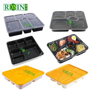 Custom Takeaway Food Container PP Multi Compartment Take Out Containers