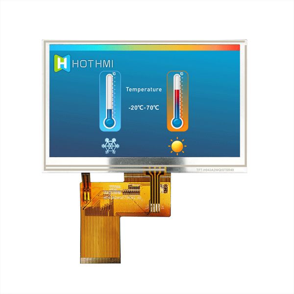4.3 Inch 480x272 RGB TFT LCD Display with Resistive Touch Screen