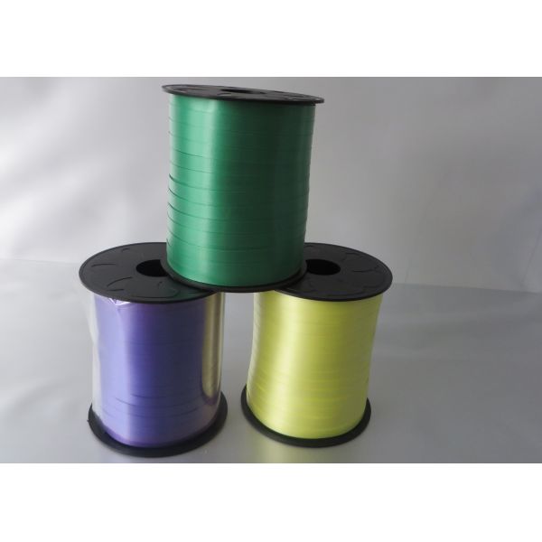 7mm X 500y Purple Curling Ribbon Crafts for gift decoration , Green Plastic Ribbon