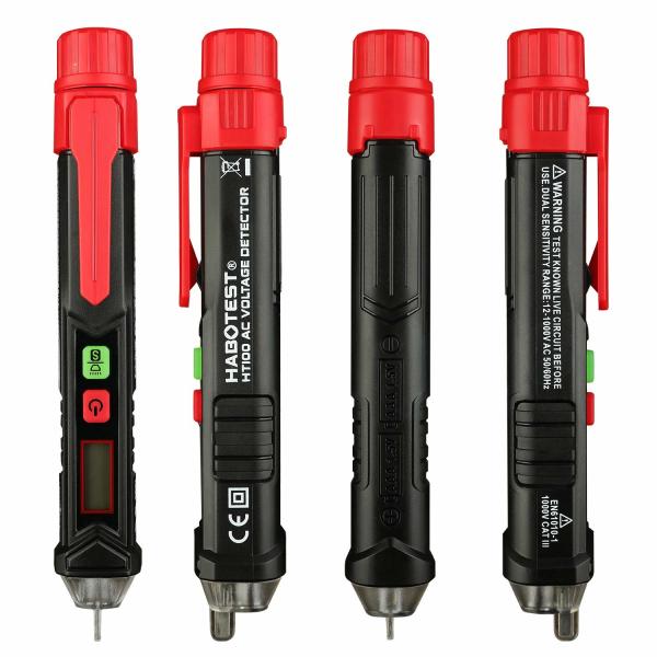 Buy Dual Sensitivity Mode Handheld Voltage Tester , HT100 AC Voltage Detector at wholesale prices