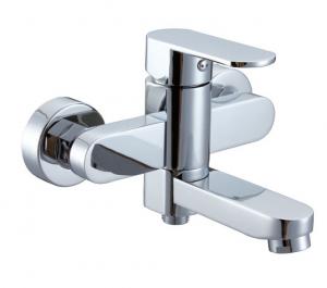China Wall Mounted 1 Handle Ceramic Cartridge Shower Mixer Taps For Bath on sale