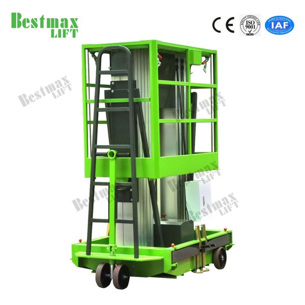 Double Mast Mobile Vertical Lift Platform For 9m Platform Height
