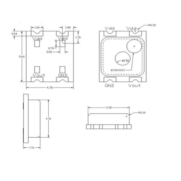 500kPa High Accuracy Absolute Atmospheric Pressure Sensor