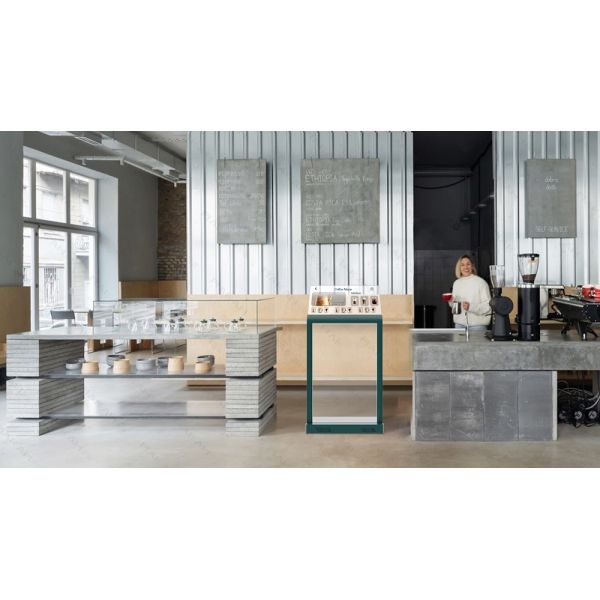 Close-up of OLED transparent touch screen interface