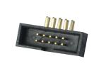One Row Box Header Connector Right Angle Type PCB Board Gold Flash