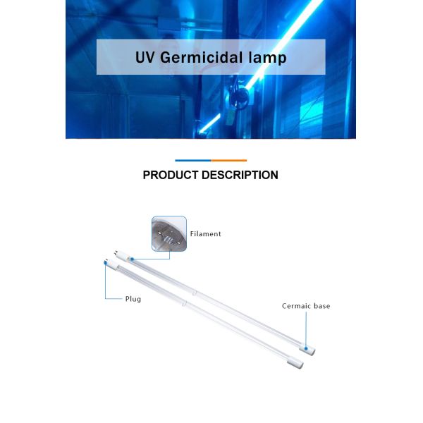 75W 4-Pin UV Germicidal Lamp for Water Disinfection