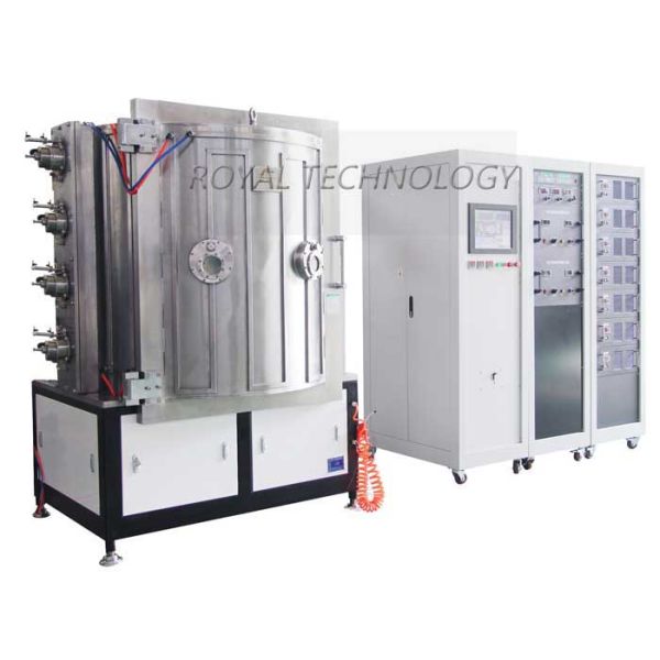 Residential Lighting Titanium Nitride Coating Machine , Copper Color PVD Plating Equipment, PVD Brass Color Coating
