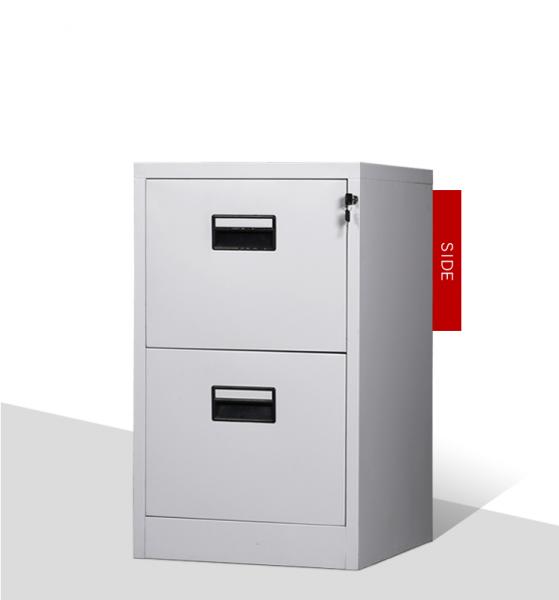 Foldable Metal 0.5mm 2 Drawer Fireproof File Cabinet