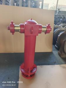 Quality Painted Red Vertical Fire Hydrant Pillar Two Way ODM for sale
