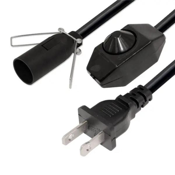 Buy Replacement Lamp With Inline Switch Dimmer Us 2 Prong Ac Usa Power Cord at wholesale prices