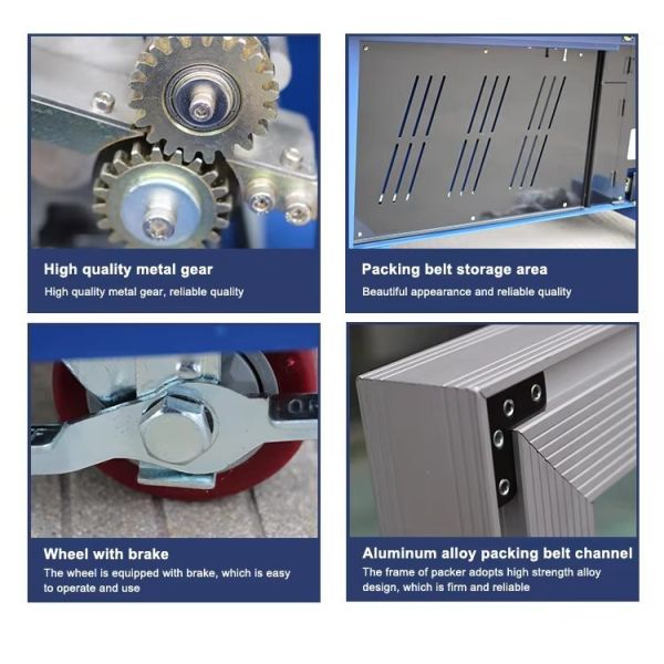 Automatic Strapping Machine 800*600mm Tunnel Wrapping Machine Durable High Table Baling Carton Box For Warehouse