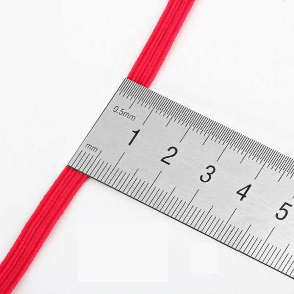 Wholesale flat elastic band tape for note book 6mm bundle packing elastic band colorful elastic cord