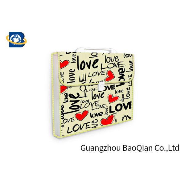 PP / PVC Cute Expanding File Folders 3D Lenticular Printing Eco - Friendly Material