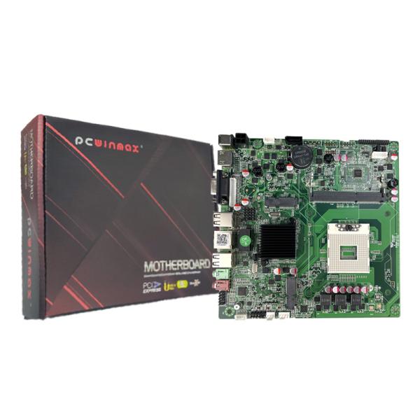 Buy PCWINMAX HM65 Motherboard LGA988 DDR3 Mini ITX Desktop Mainboard for 2nd 3rd Gen i3 i5 i7 Series Processors at wholesale prices