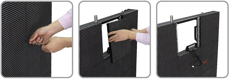 Electronic Front Service LED Display High Resolution P6 P8 P10 External Advertisement