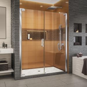 Quality Modern Aluminum Frameless Pivot Shower Door Double Glass for sale