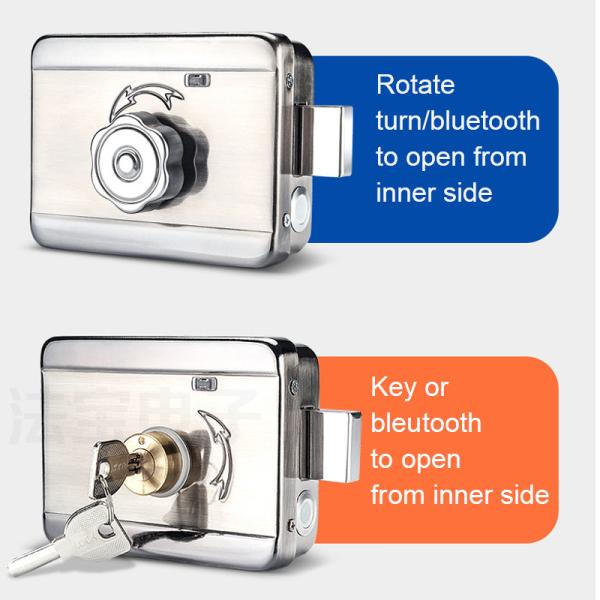 Buy Digital Waterproof Bluetooth TTLOCK APP Smart Rim Night Latch Locks at wholesale prices