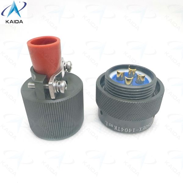 Secure and Durable Circular Electrical Connector -55C To 125C for Industrial Applications,Y50EX-1404TK02L ,Y50EX Series Plug with Straight Cable Clamp