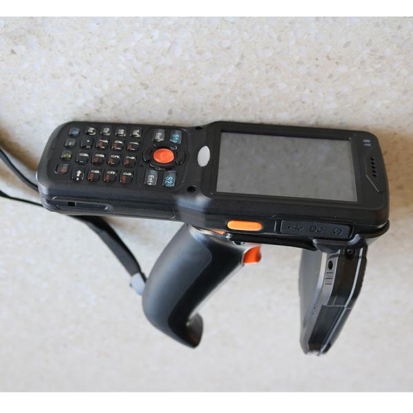 Buy Impinj R2000 Handheld Barcode Scanner , UHF RFID Card Reader RS232 / USB Interface at wholesale prices