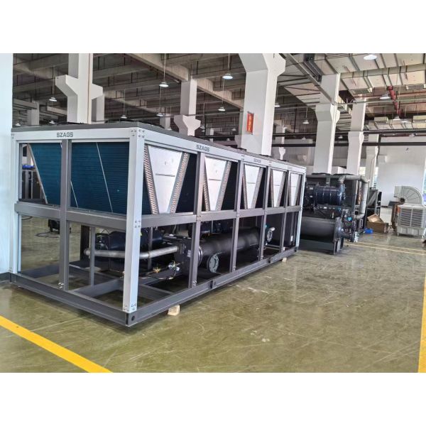 150HP Air Cooled Screw Compressor Chiller Industrial Chemical Chiller 150 Ton Air Cooling Machine For PVC Profile Extrusion Lines