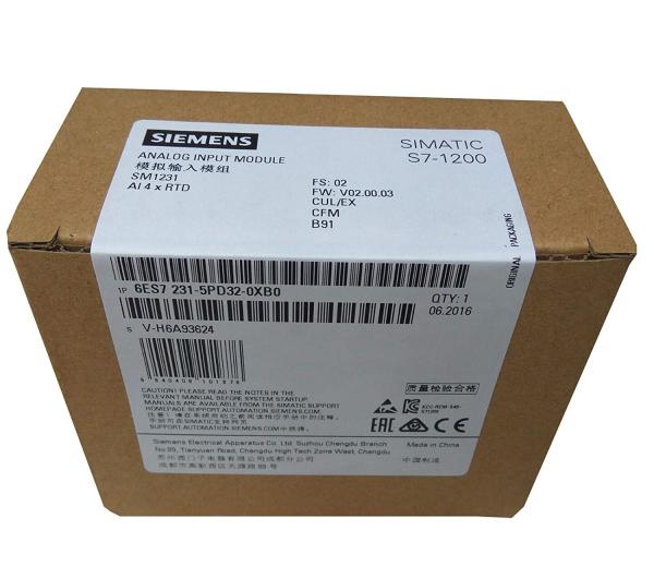 6ES7231-5PD32-0XB0 SIMATIC S7-1200 Analog Input Module SM 1231 RTD 4 x AI RTD
