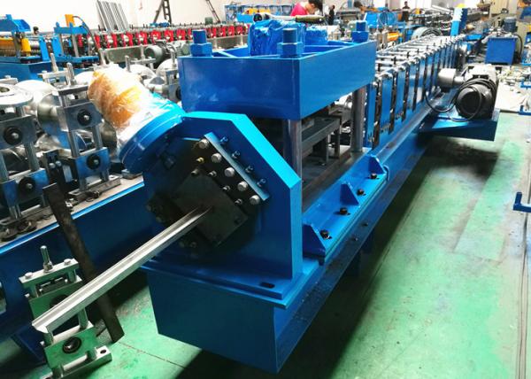 Buy 2" 3" Garage Door Guide Rail Roll Former PLC Controlled With Bending Machine at wholesale prices