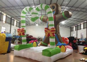 China Commercial Activities Inflatable Christmas Decorations Cookie 4 X 2.8 X 4.5m on sale
