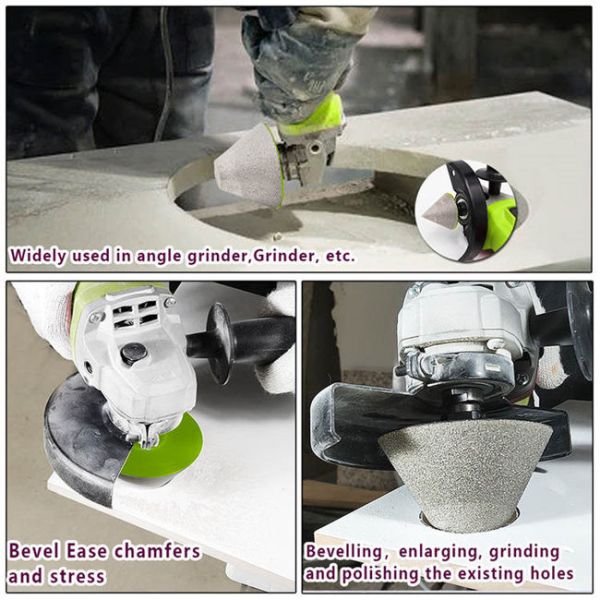 82mm Enlarging Hole Chamfer Diamond Router Bits M14 Thread