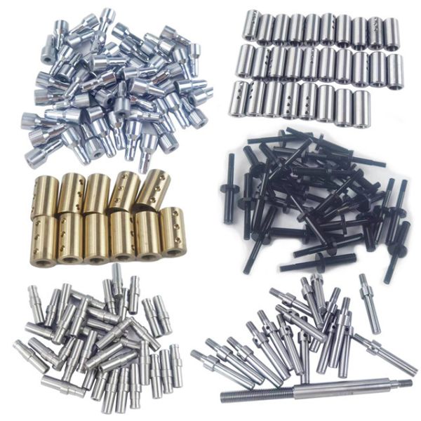 Customized Color CNC Turning Services Utilizing 3-Axis CNC Technology for Steel Machining