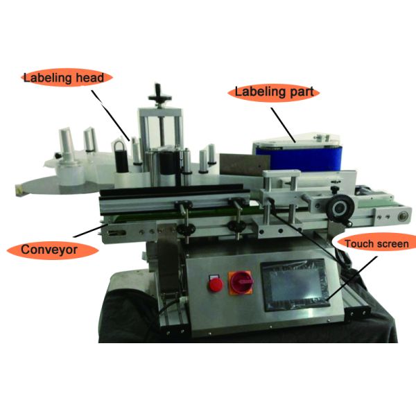 GMP 304SS Automatic Tabletop Pet Plastic Bottle Label Printing Machine 150KG