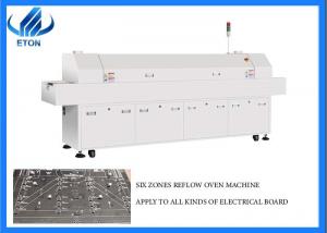 Middle Speed Six Zones SMT Reflow Oven Machine for electrical board