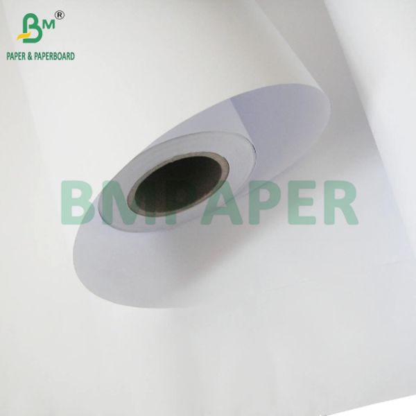 20lb Wide Format Paper For CAD Drawing 36 inch x 150 ft 2'' Core High Whiteness