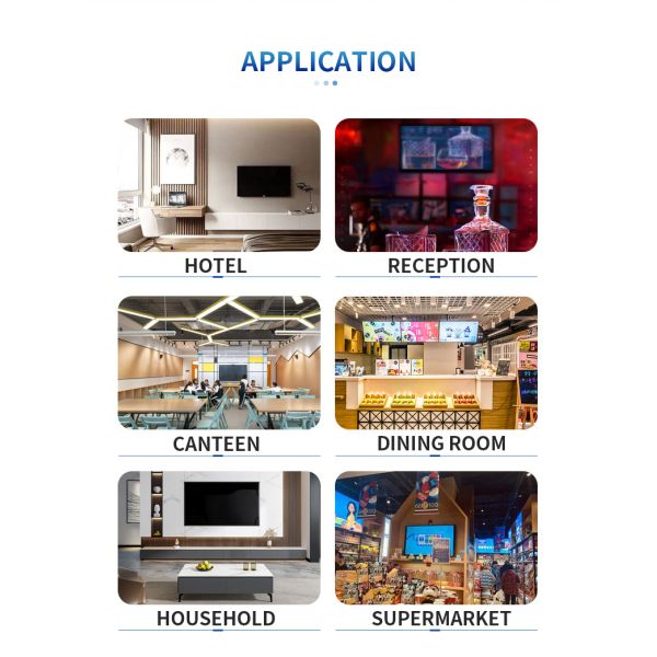 65" Smart TV For Hotels, Restaurants, Retail Stores,Corporate Environments, Ultra Slim Bezel, Sleek Aesthetics, Commercial-grade Performance