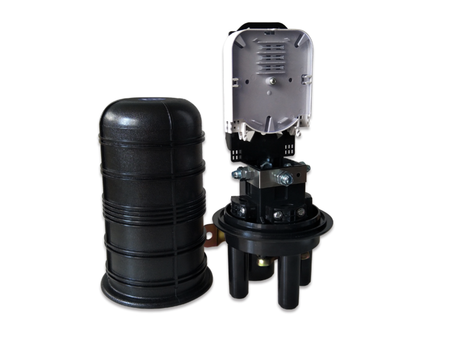 1 In 3 Out Verticalfiber Optic Cable Junction Box Mini Size 4 Port 48 / 24 Fiber