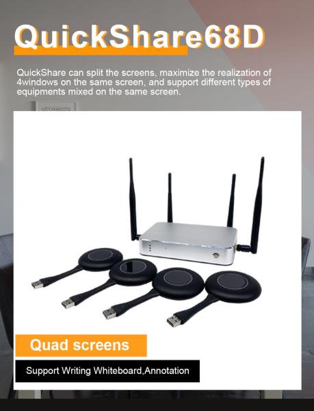 Buy Android BYOD Wireless Presentation 65m , USB Hdmi Vga Switcher at wholesale prices