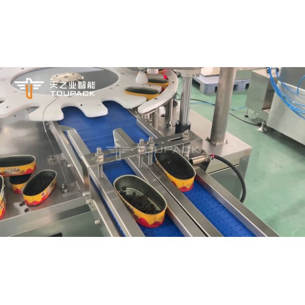 Full-Automatic Fermented Soya Beans Granule Weighing Filling Machine Prevent Sticky 14 Head Multihead Weigher