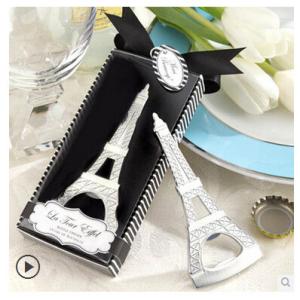 China New creative gift product wedding gift Eiffel Tower shape bottle opener on sale