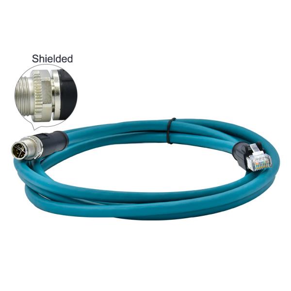 Buy Rigoal IP68 Waterproof Circular Connector m12 x coded to rj45 cable For Ethernet Network at wholesale prices